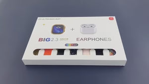 R20 Ultra Max Suit 10-in-1 Smart Watch Bundle with TWS Earbuds