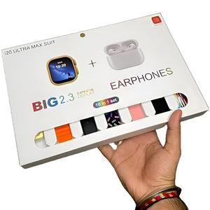 R20 Ultra Max Suit 10-in-1 Smart Watch Bundle with TWS Earbuds