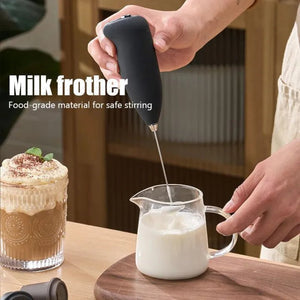Electric Milk Frother - Professional Handheld Foam Maker