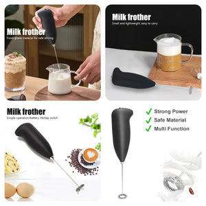 Electric Milk Frother - Professional Handheld Foam Maker