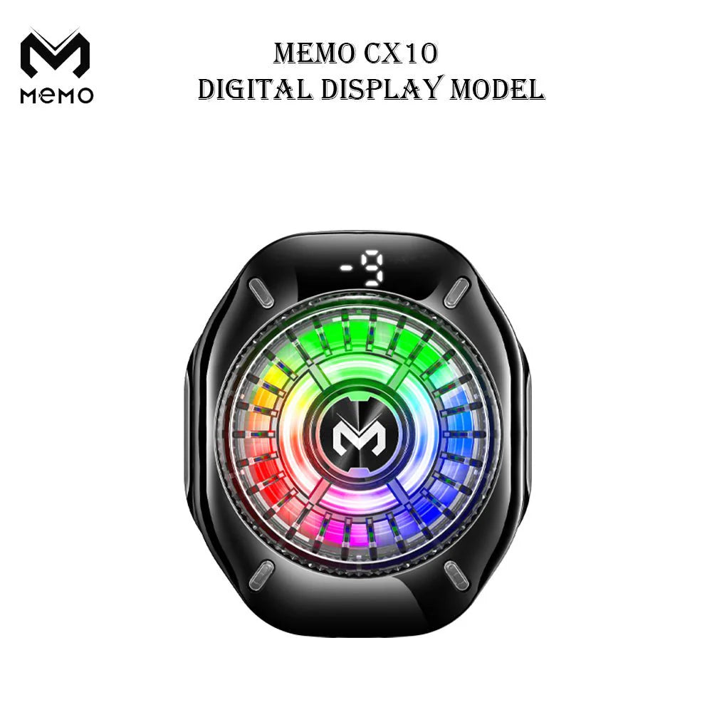 Memo CX10 Magnetic Mobile Cooling Fan with RGB & USB-C