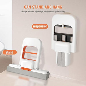 Portable Hand-Free Mini Mop - Foldable One-Hand Squeeze Cleaner