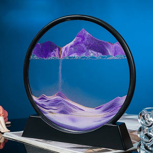 Round Flowing Sand Art Lamp