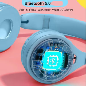 Wireless Bluetooth Over-Ear Headphones — Hi-Fi Stereo, Foldable