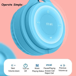 Wireless Bluetooth Over-Ear Headphones — Hi-Fi Stereo, Foldable
